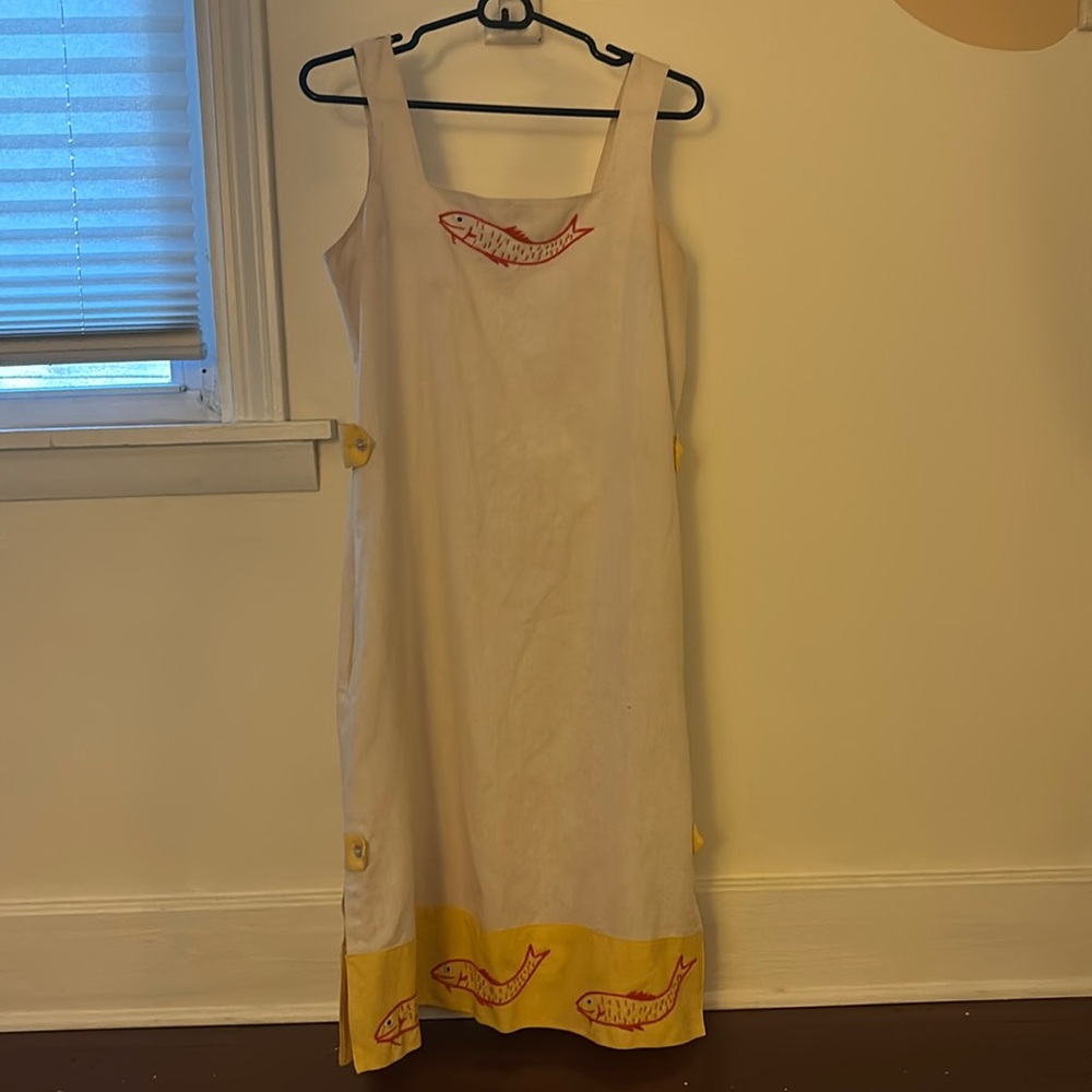 vintage linen dress
